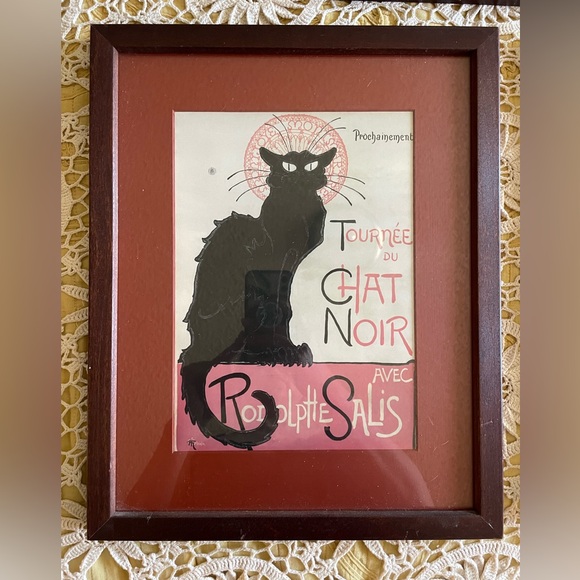 Le Chat Noir, bundle of three French framed prints - Picture 2 of 7